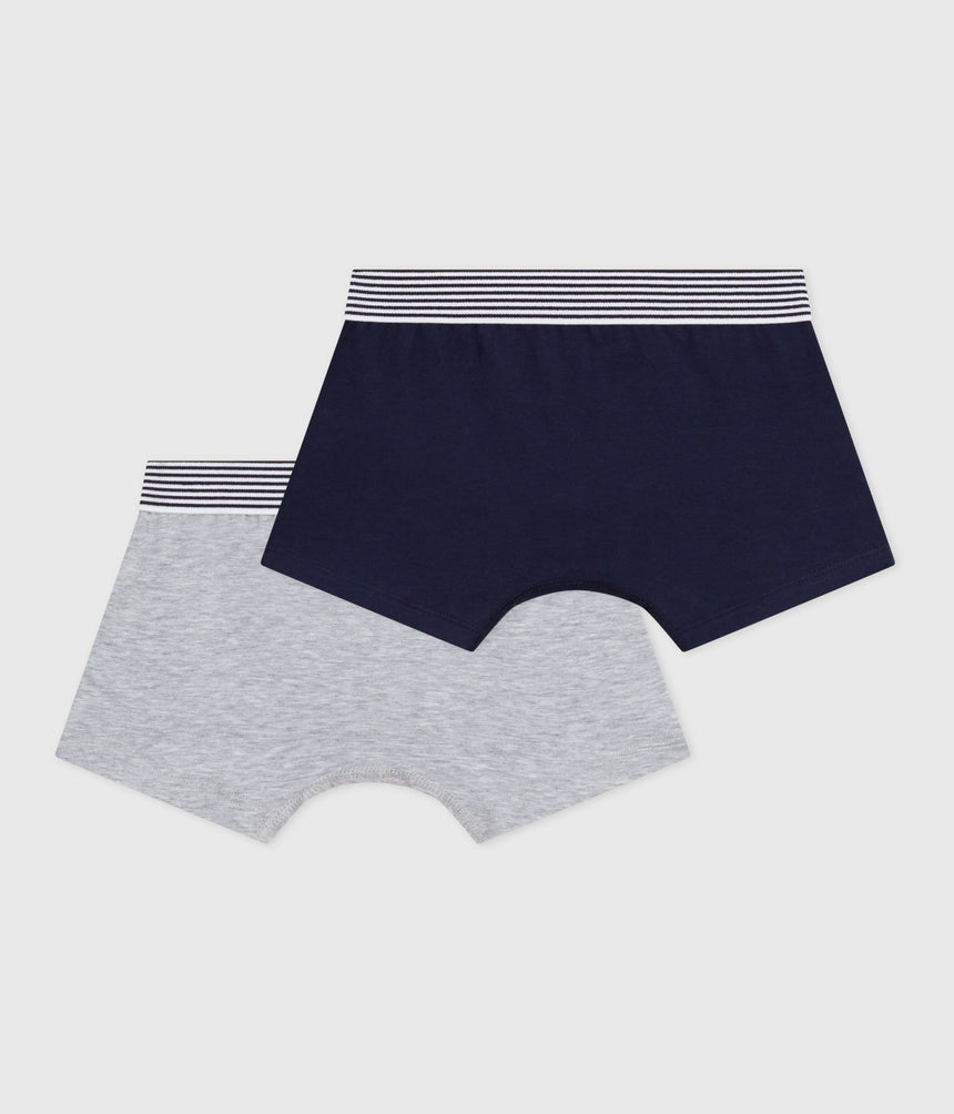 PACK OF PLAIN COTTON AND ELASTINE BOXERS FOR CHILDREN