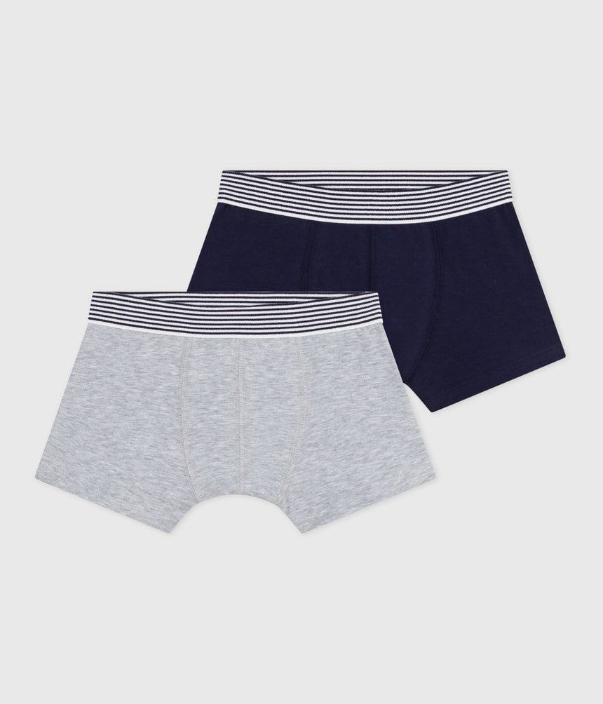 PACK OF PLAIN COTTON AND ELASTINE BOXERS FOR CHILDREN