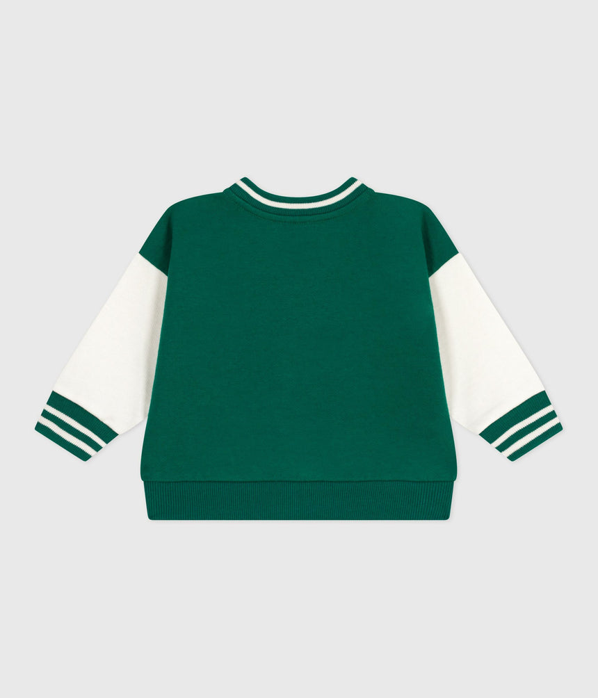 BABIES VARSITY-STYLE COTTON JACKET IN TWO COLOURS