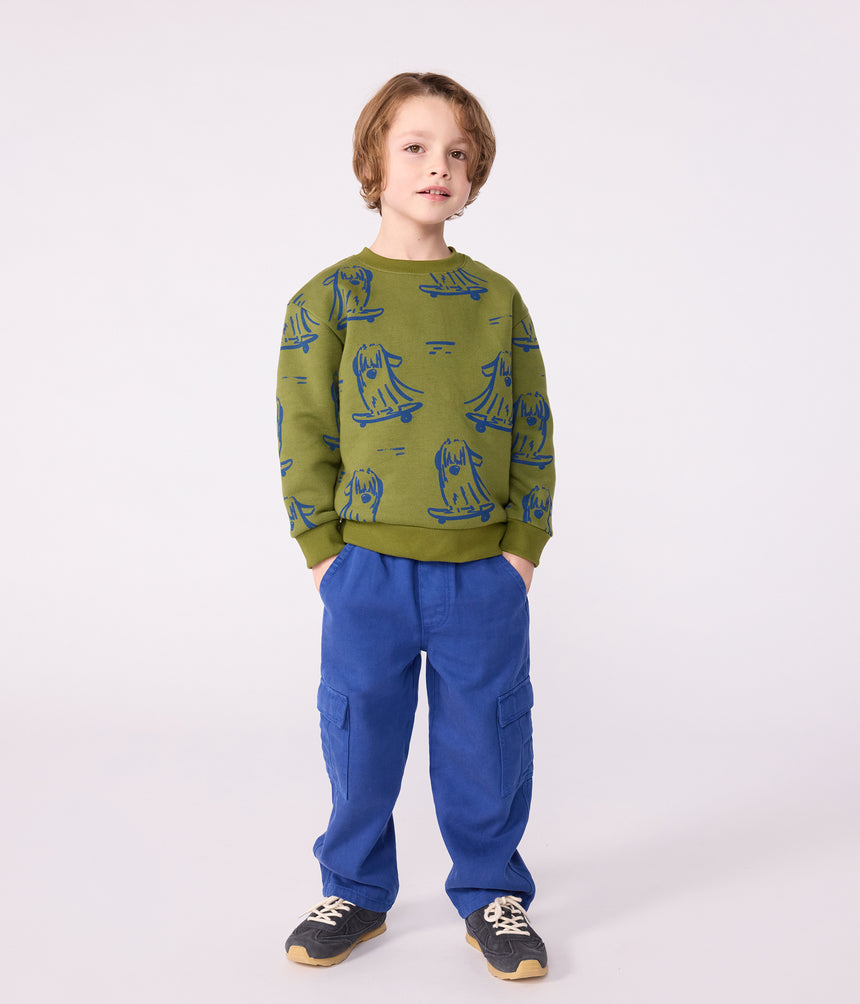 CHILDREN'S PRINTED COTTON SWEATSHIRT