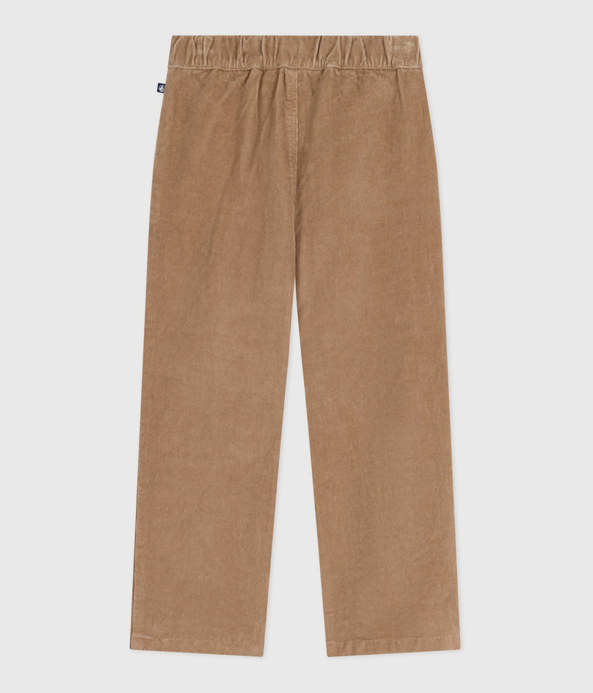 CHILDREN'S STRAIGHT PLAIN CORDUROY TROUSERS
