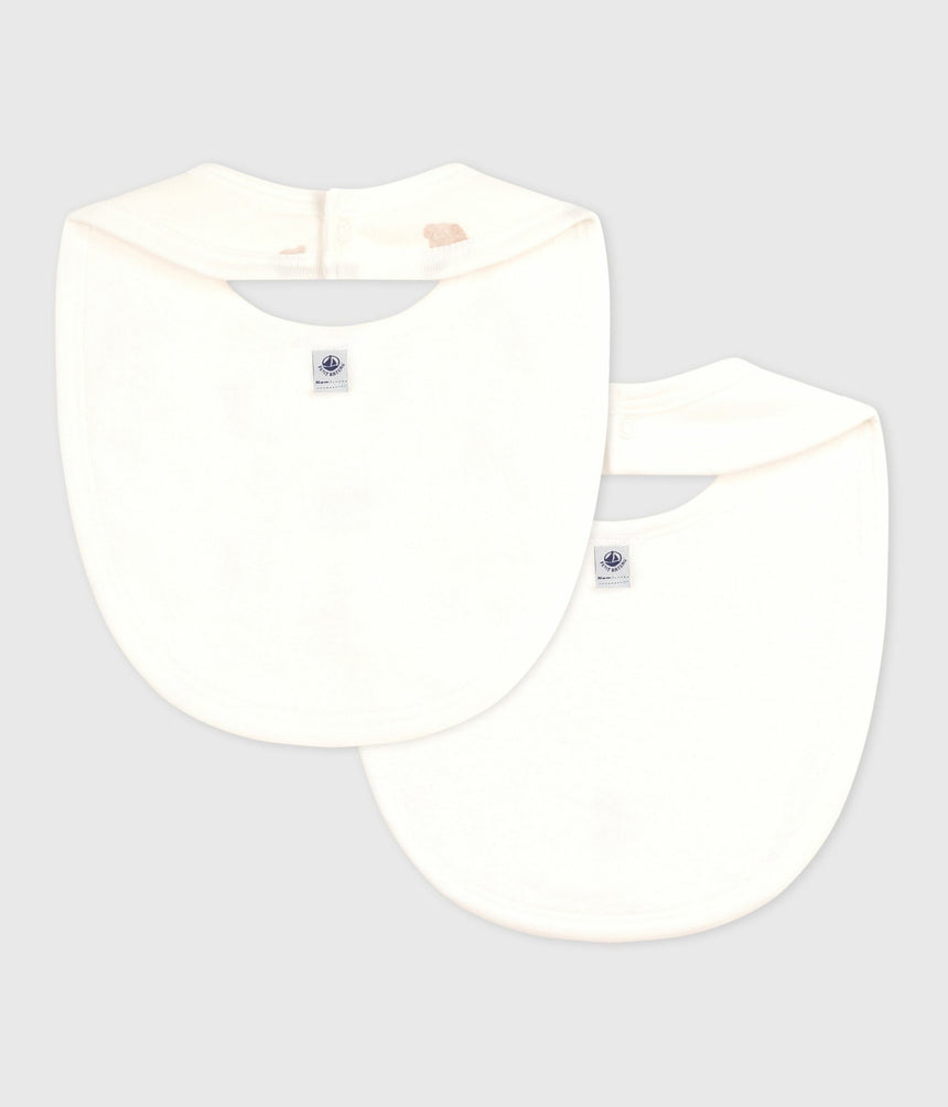 PACK OF BABIES' BEAR-PRINT COTTON BIBS