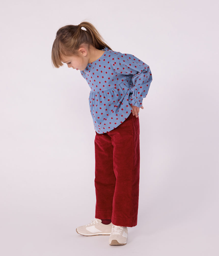 CHILDRENS PLAIN CORDUORY TROUSERS