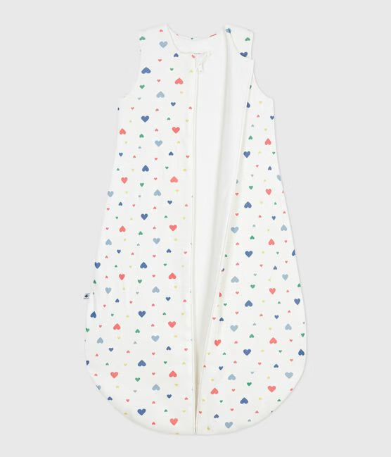 BABIES 2 TOG HEART- PRINT COTON SLEEPING BAG