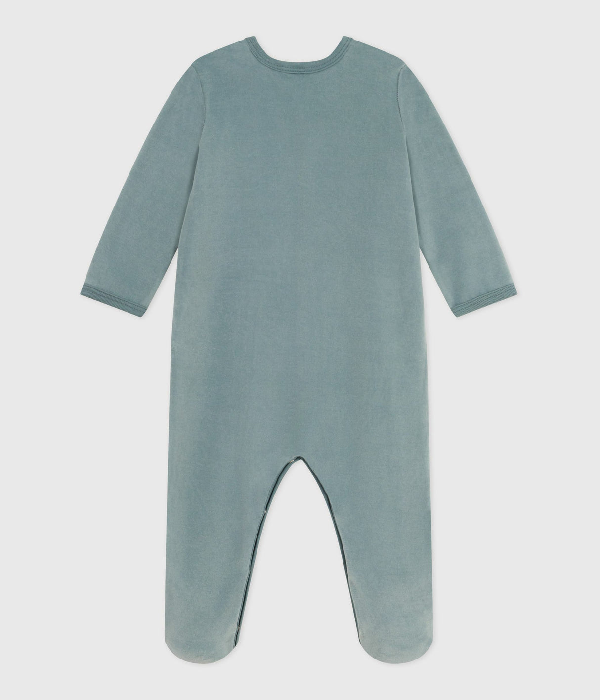 BABIES PLAIN VELOUR PYJAMA SUIT