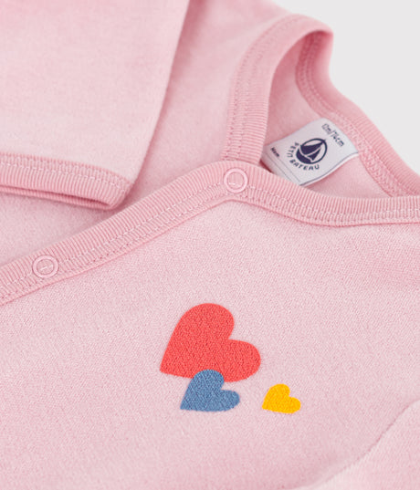 BABIES PLAIN VELOUR PYJAMA SUIT