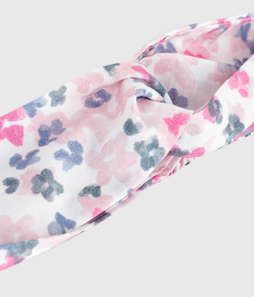 CHILDREN'S HAIRBAND IN FLORAL-PRINT POPLIN