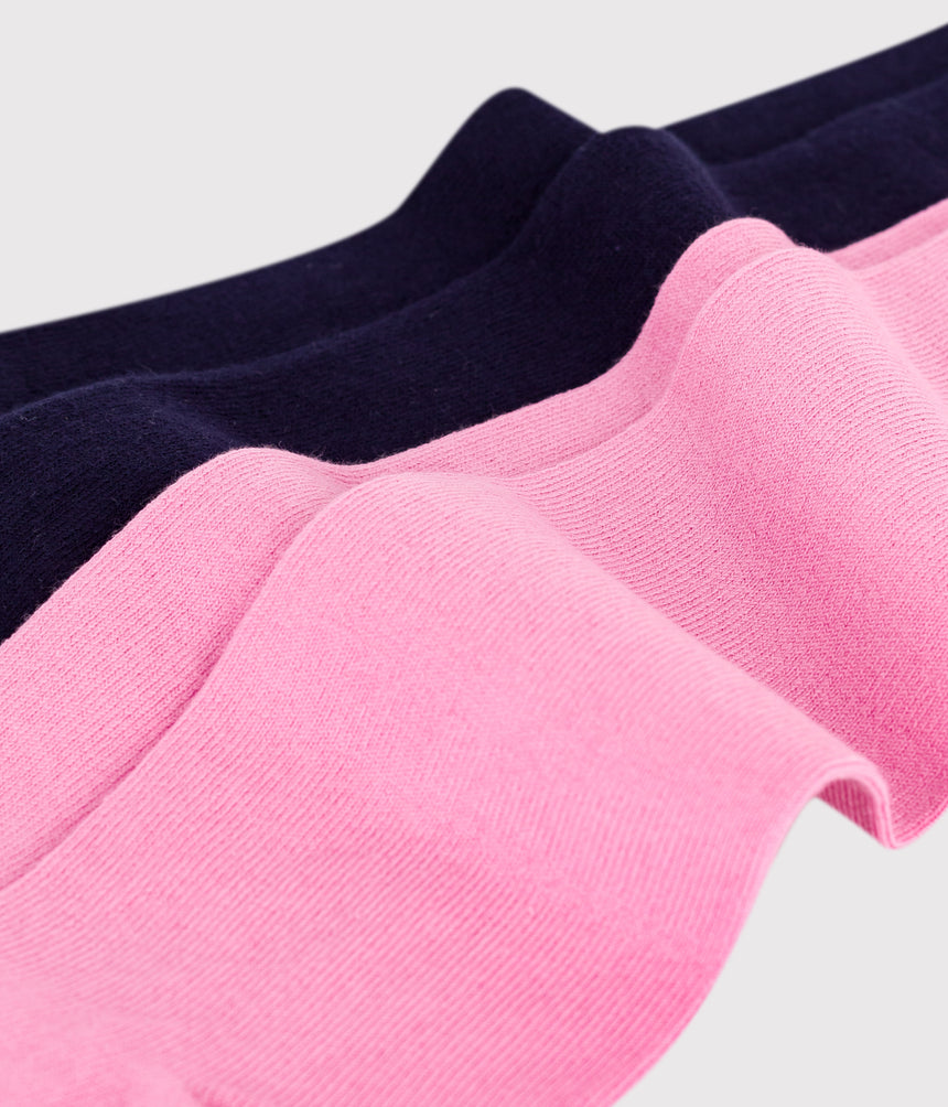 CHILDREN'S COTTON JERSEY TIGHTS -2-PACK