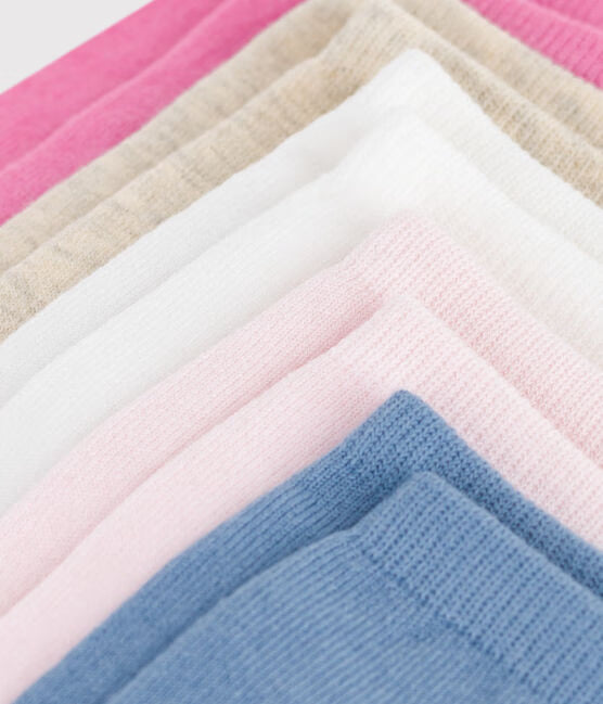 CHILDREN'S PLAIN COTTON SOCKS-5-PACK