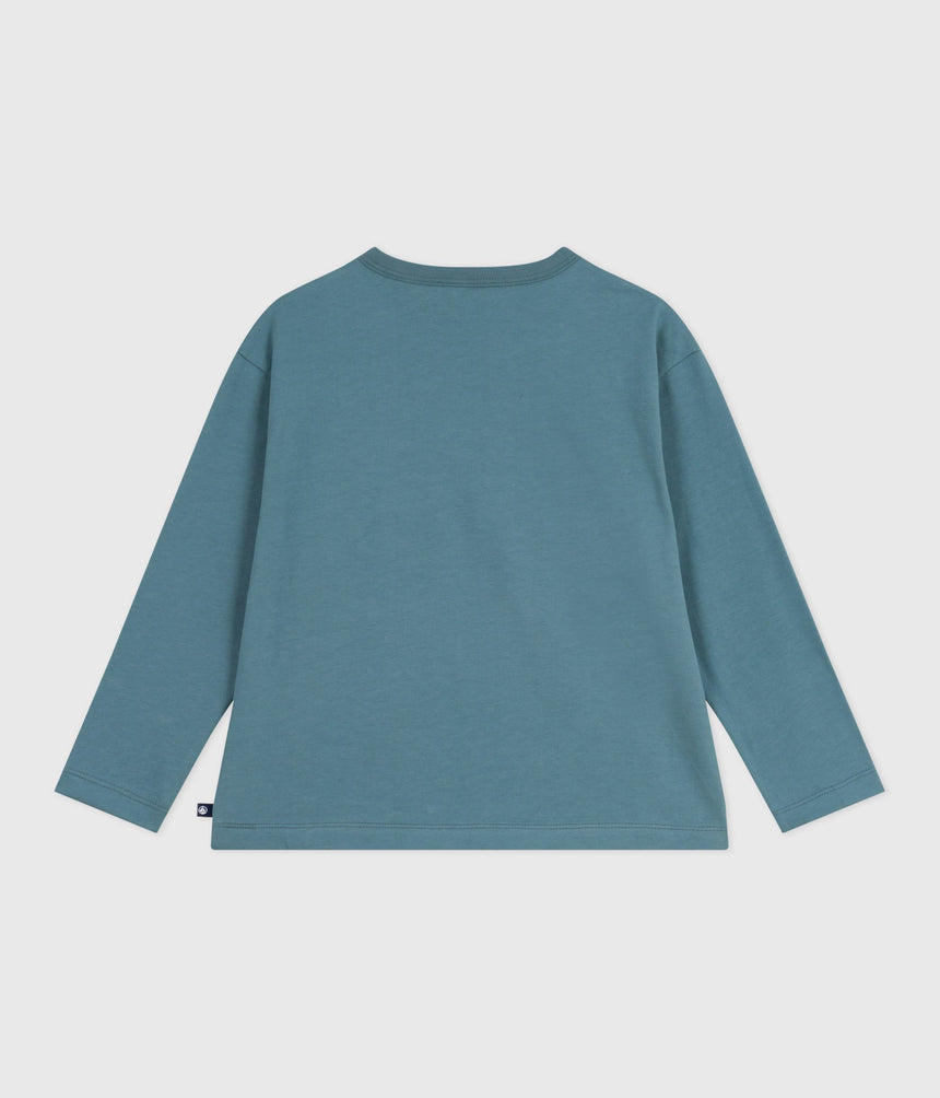 CHILDREN'S LONG-SLEEVED PRINTED COTTON T-SHIRT