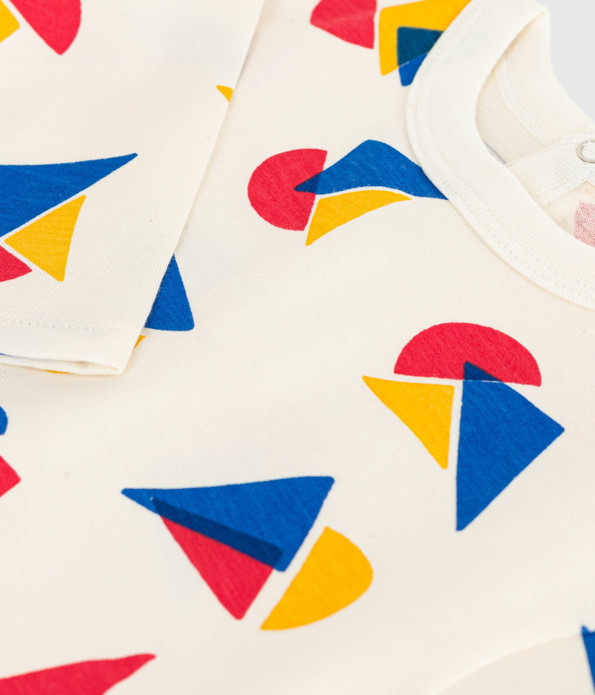 BABIES LONG-SLEEVED BOAT COTTON T-SHIRT