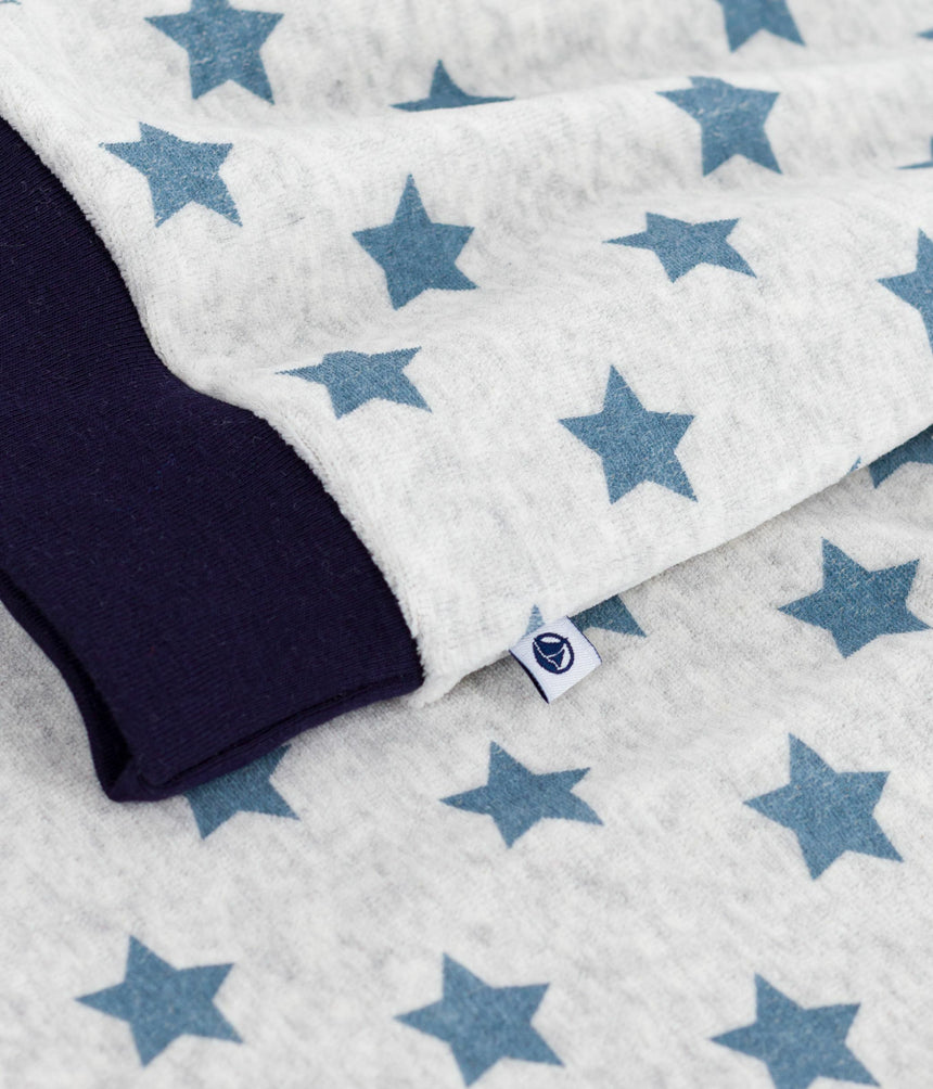 CHILDRENS' STARS PRINT VELOUR PYJAMA