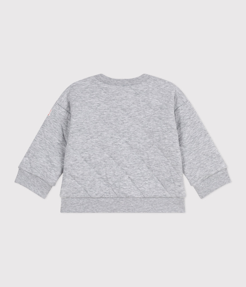 BABIES PLAIN THICK COTTON CARDIGAN