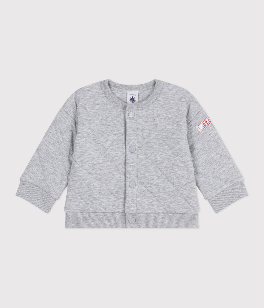 BABIES PLAIN THICK COTTON CARDIGAN