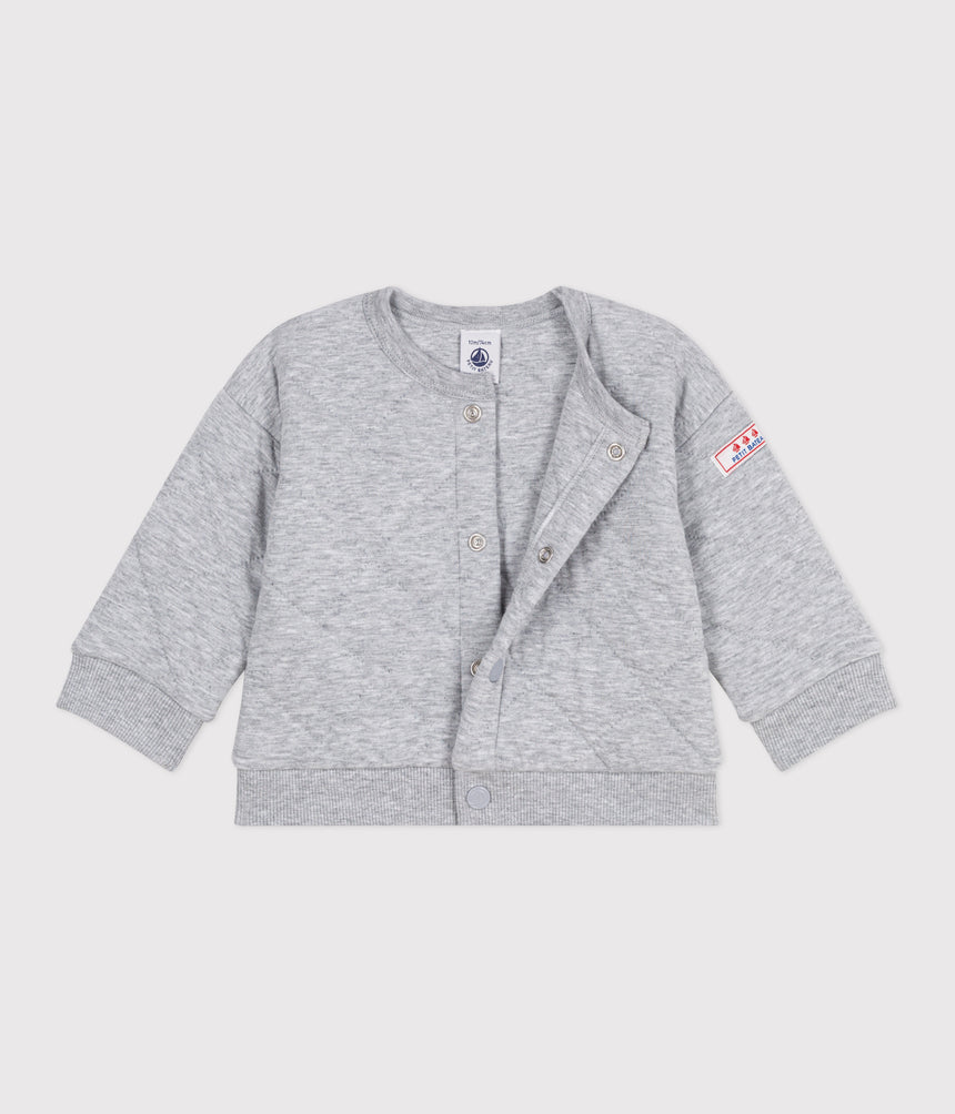 BABIES PLAIN THICK COTTON CARDIGAN