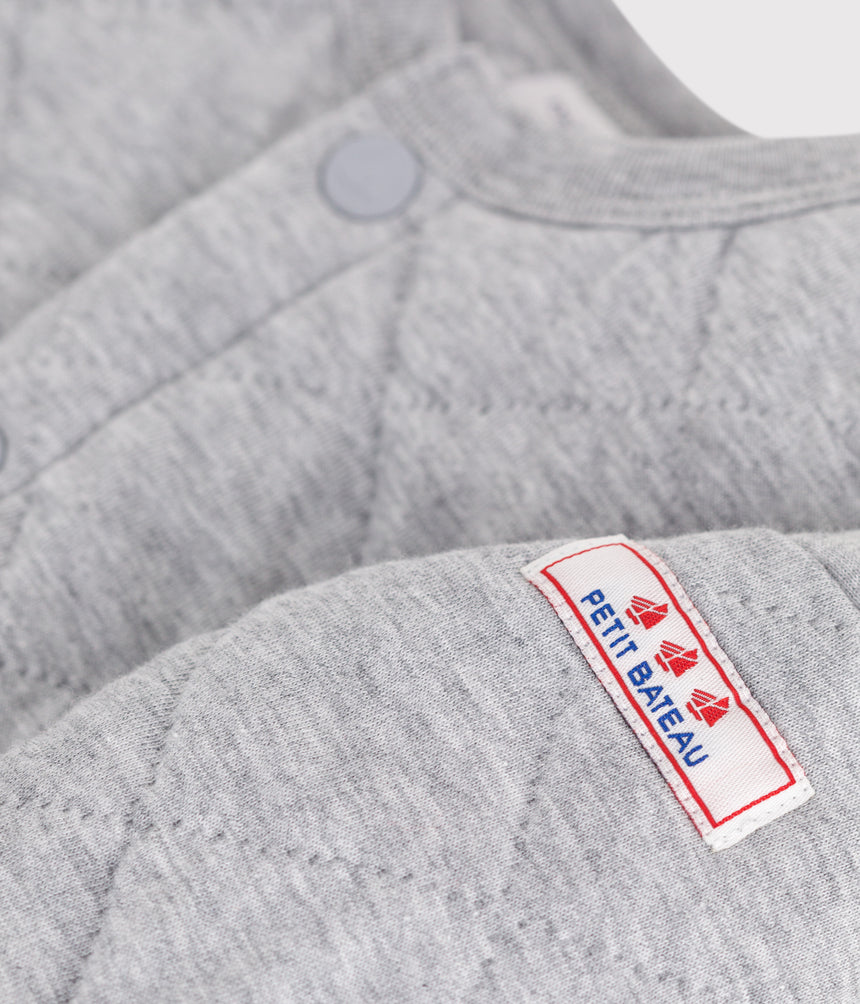 BABIES PLAIN THICK COTTON CARDIGAN