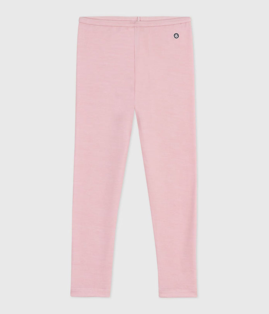 CHILDREN'S PLAIN WOOL AND COTTON LEGGINGS