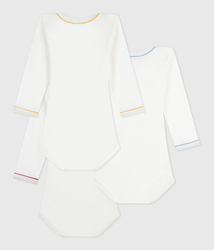 PACK OF BABIES LONG-SLEEVED COTTON BODIES WITH MESSAGES