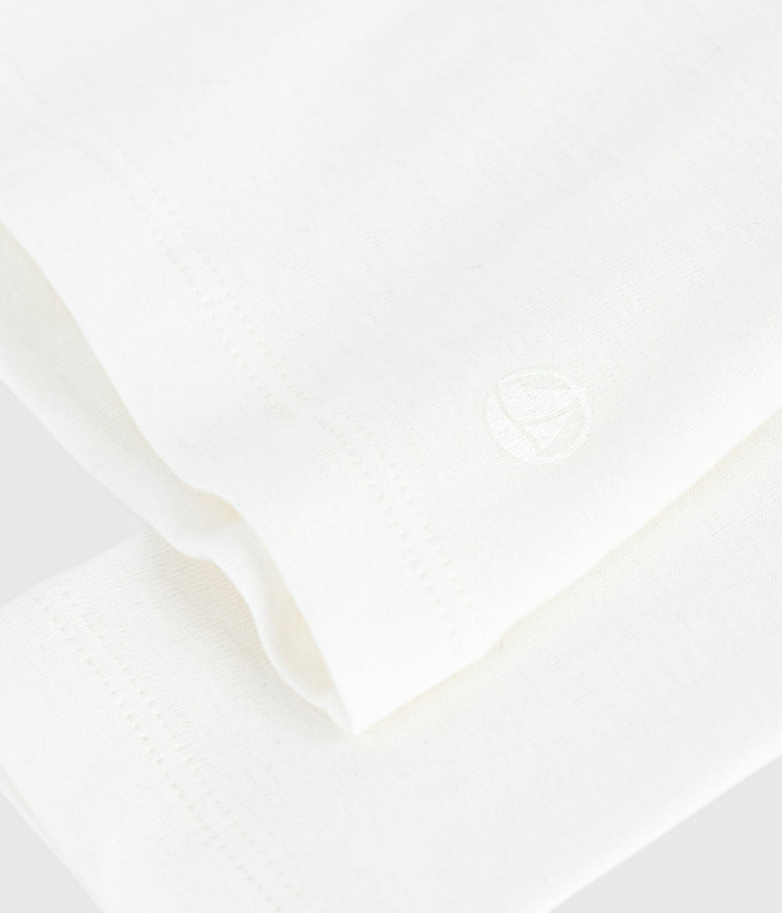 CHILDREN'S LONG-SLEEVED PLAIN COTTON T-SHIRT