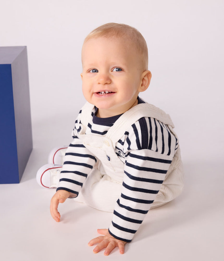 BABIES' PLAIN CORDUROY DUNGAREES