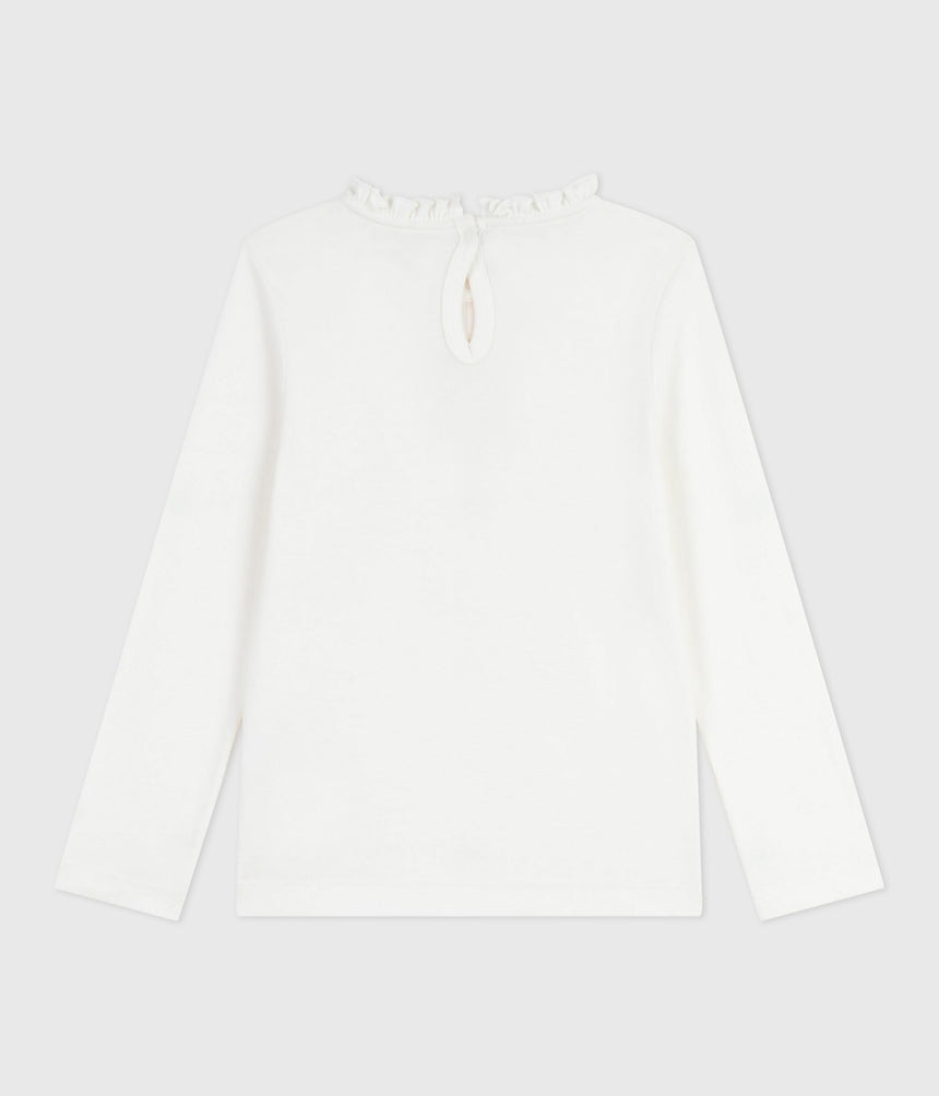 CHILDREN'S LONG-SLEEVED PLAIN COTTON T-SHIRT