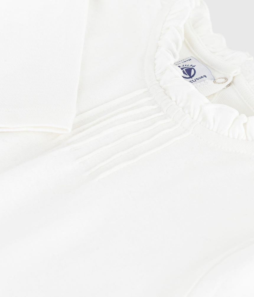 CHILDREN'S LONG-SLEEVED PLAIN COTTON T-SHIRT