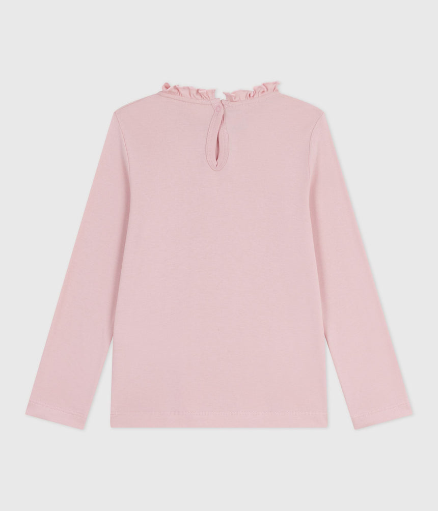 CHILDREN'S LONG-SLEEVED PLAIN COTTON T-SHIRT