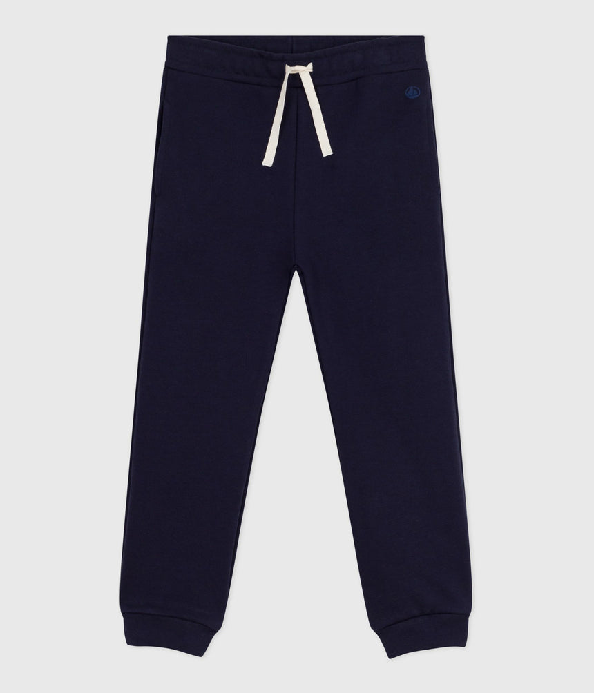 CHILDREN'S PLAIN COTTON JOGGING BOTTOMS