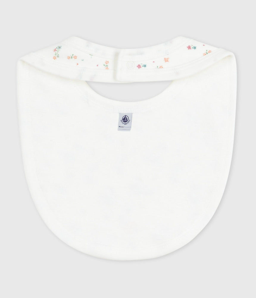 NEWBORN BABIES FLORAL-PRINT COTTON BIB