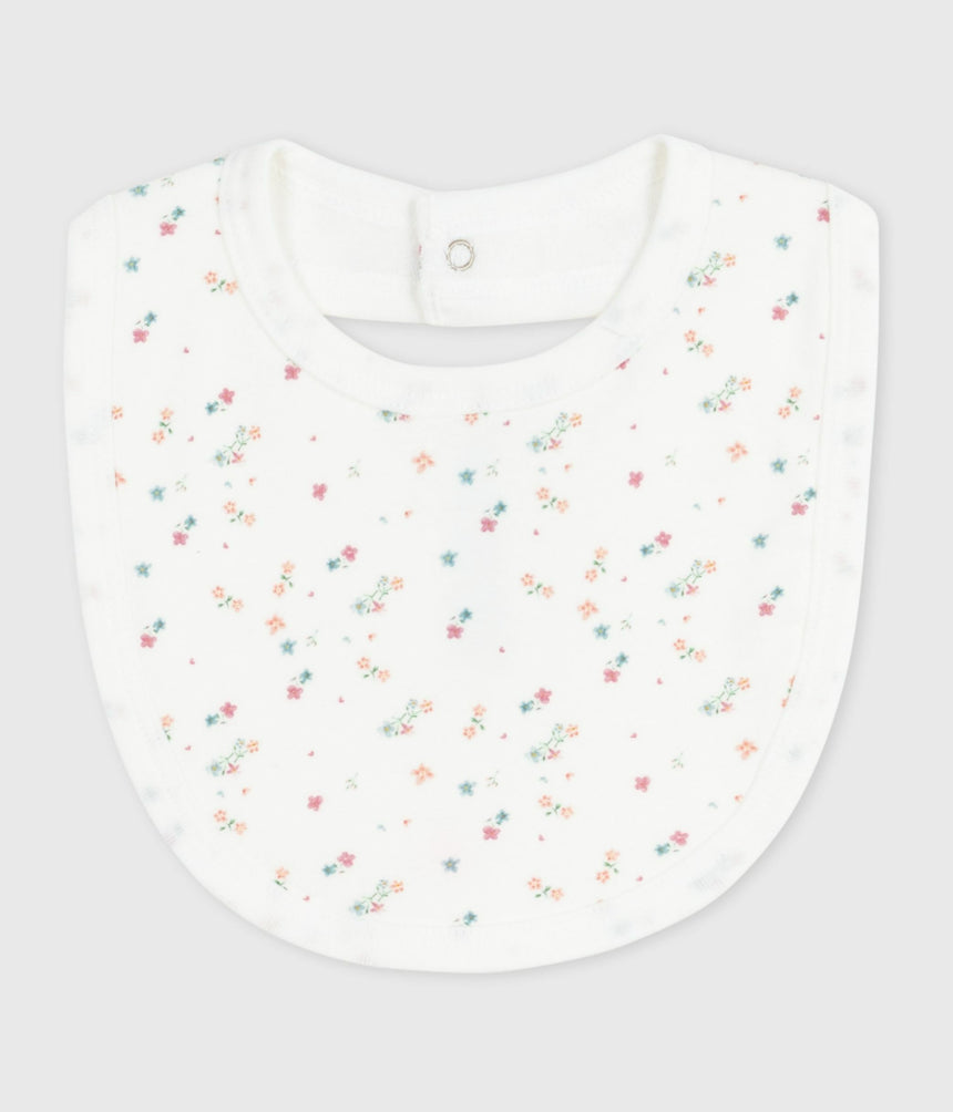 NEWBORN BABIES FLORAL-PRINT COTTON BIB