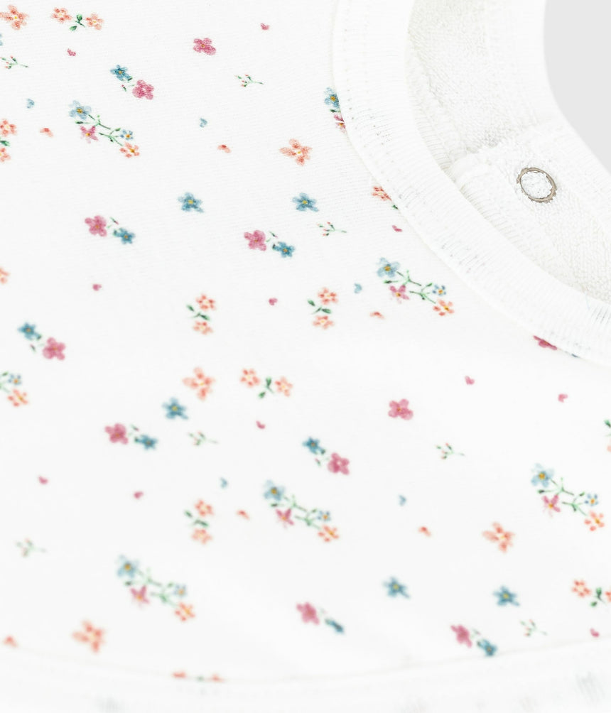 NEWBORN BABIES FLORAL-PRINT COTTON BIB
