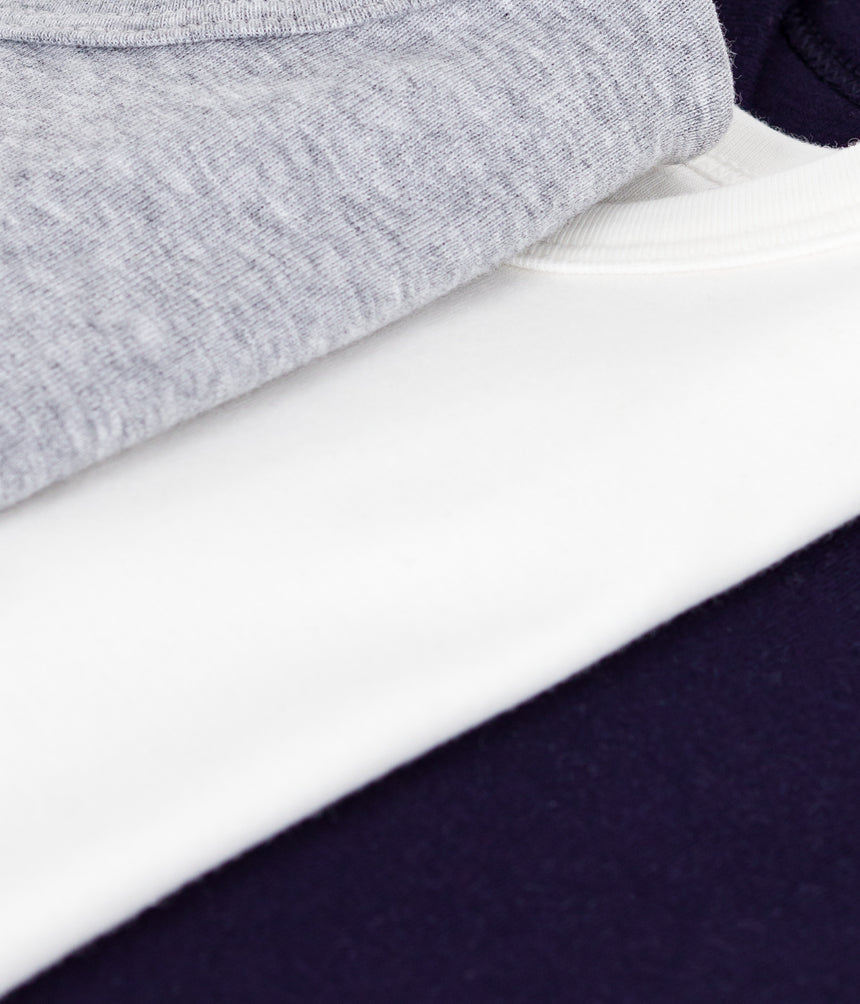 PACK OF CHILDREN'S SHORT-SLEEVED PLAIN COTTON T-SHIRTS