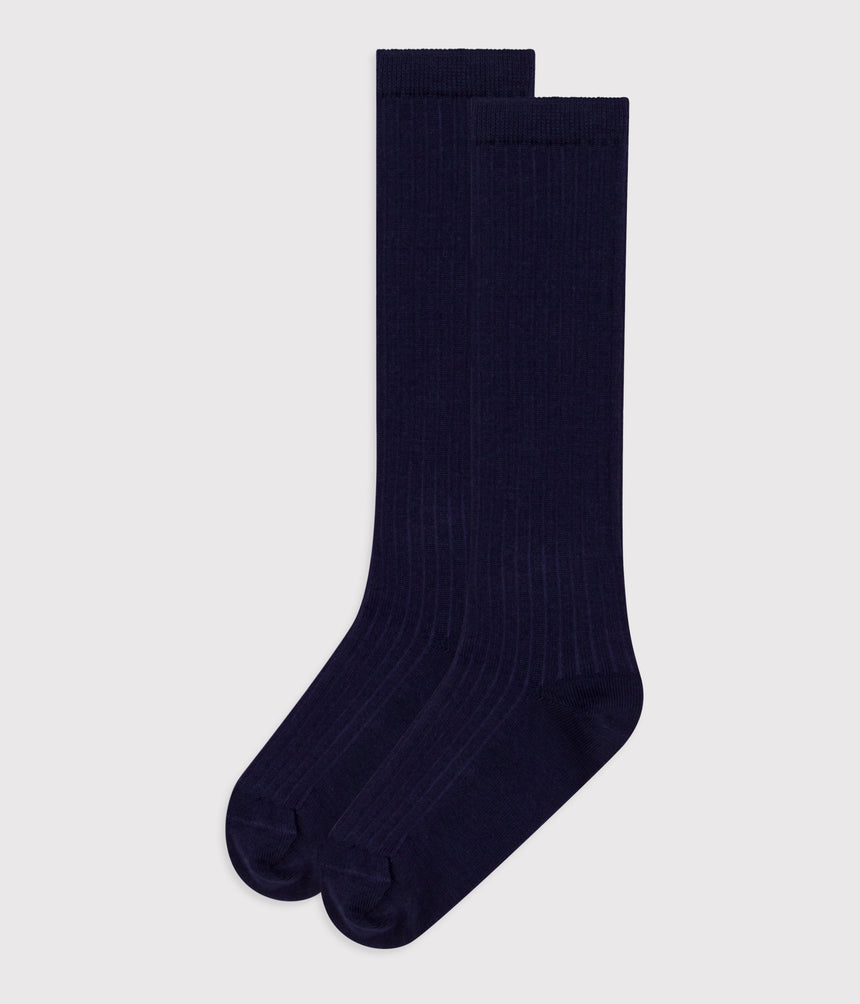 CHILDREN'S WOOL AND COTTON LONG SOCKS
