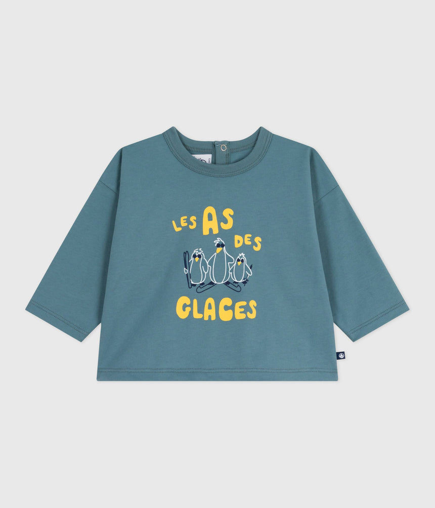 LONG-SLEEVED COTTON BABY T-SHIRT.