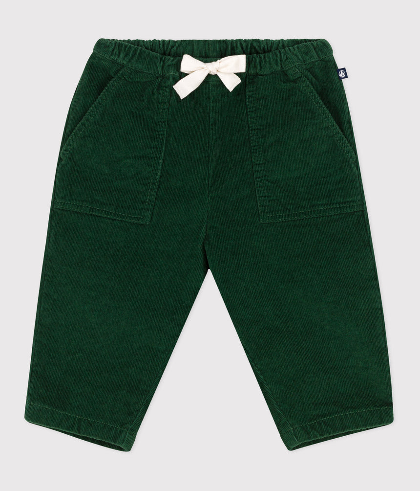BABIES' PLAIN CORDUROY TROUSERS