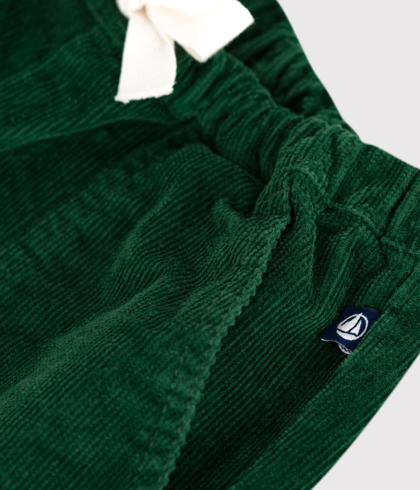 BABIES' PLAIN CORDUROY TROUSERS