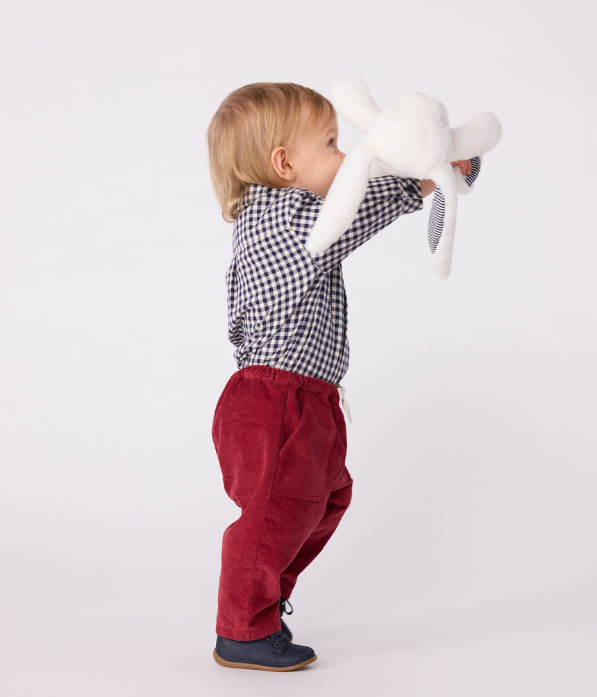 BABIES' PLAIN CORDUROY TROUSERS