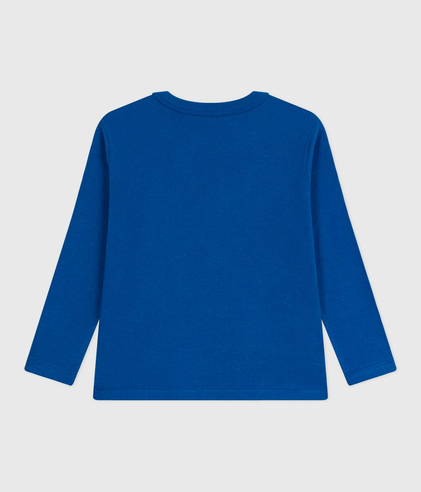 CHILDREN'S LONG-SLEEVED PLAIN COTTON T-SHIRT