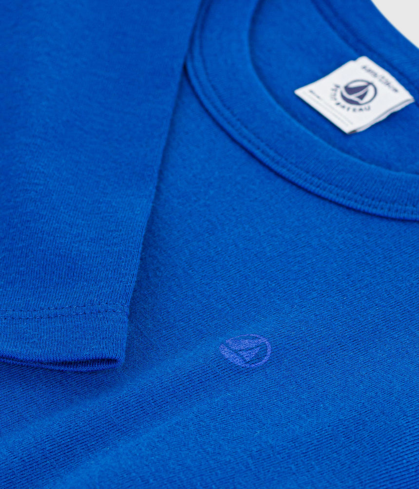 CHILDREN'S LONG-SLEEVED PLAIN COTTON T-SHIRT