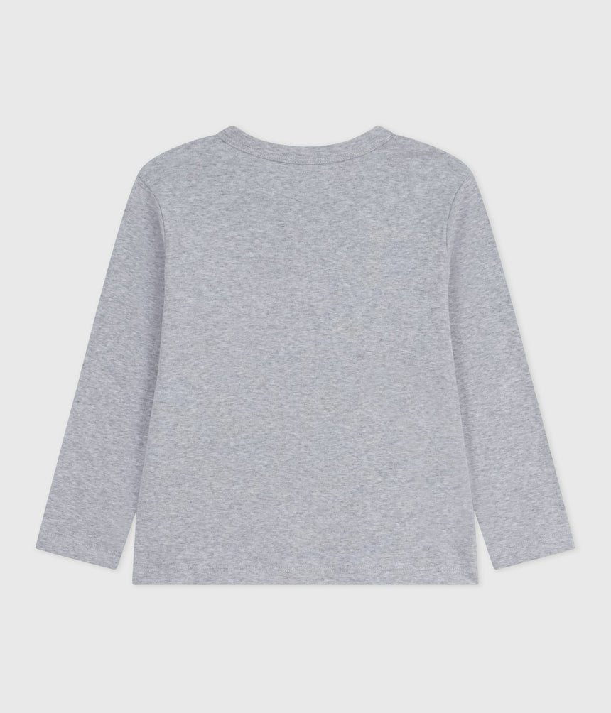 CHILDERNS LONG-SLEEVED PLAIN COTTON T-SHIRT