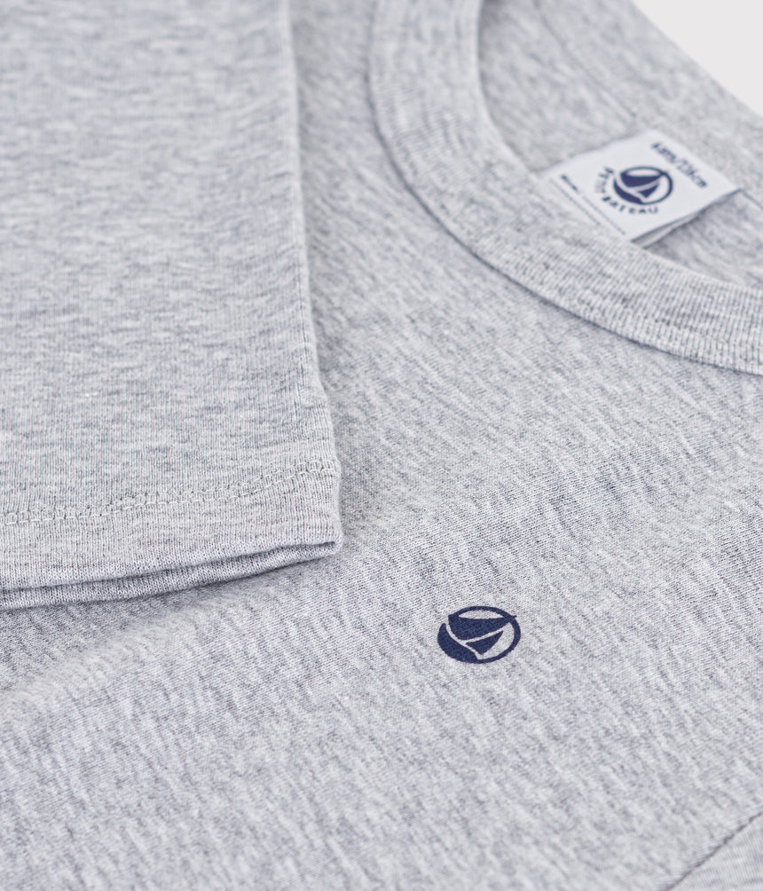 CHILDERNS LONG-SLEEVED PLAIN COTTON T-SHIRT