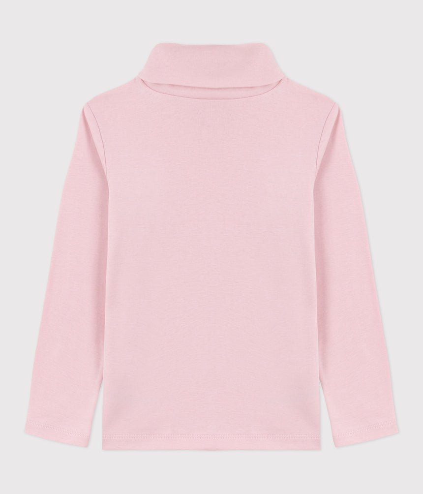 CHILDREN'S PLAIN COTTON ROLLNECK TOP