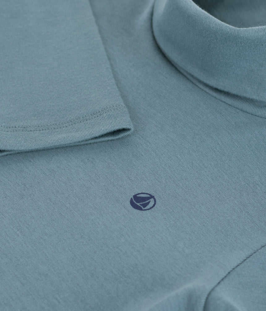 CHILDREN'S PLAIN COTTON ROLLNECK TOP