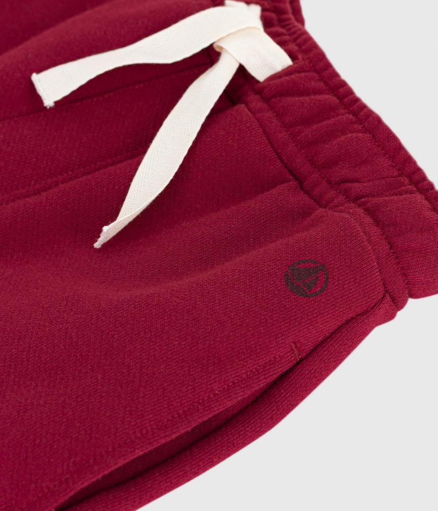 CHILDREN'S PLAIN COTTON JOGGING BOTTOMS