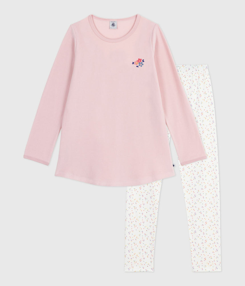 CHILDREN’S VELOUR NIGHTDRESS AND LEGGINGS