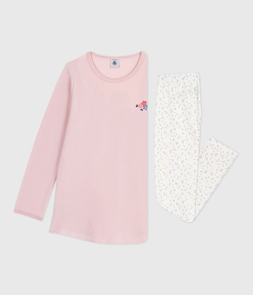 CHILDREN’S VELOUR NIGHTDRESS AND LEGGINGS