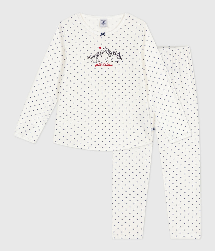 CHILDREN'S SPOTTY PRINTED COTTON PYJAMAS