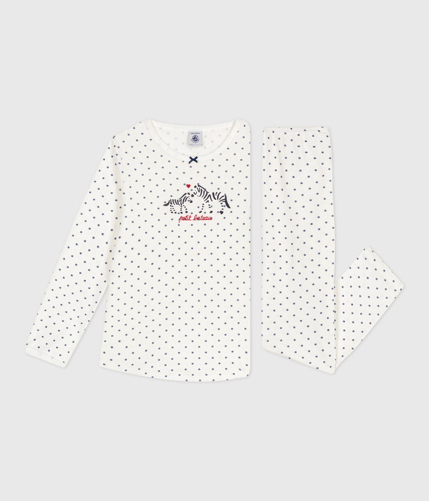 CHILDREN'S SPOTTY PRINTED COTTON PYJAMAS