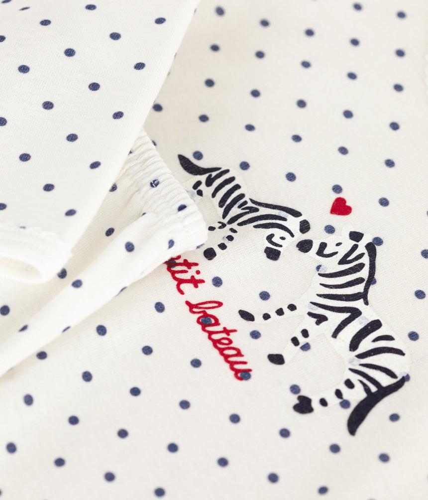 CHILDREN'S SPOTTY PRINTED COTTON PYJAMAS