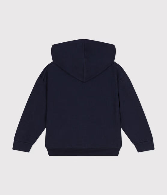GIRLS' HOODED ZIP-UP FLEECE SWEATSHIRT